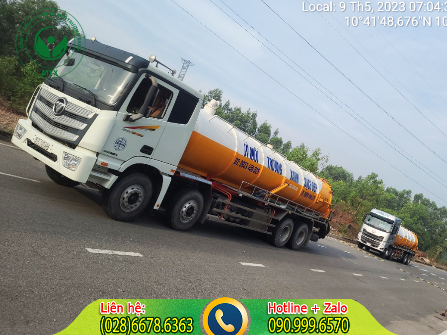 Dịch vụ thu gom b&ugrave;n thải c&ocirc;ng nghiệp với quy tr&igrave;nh chuy&ecirc;n nghiệp